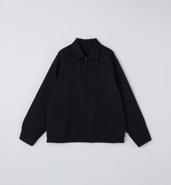 SHIPS「SHIPS: ウール ライク ポリエステル ジップ ブルゾン」|ブルゾン・スタジャン|