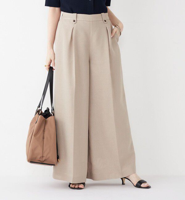 SHIPS Colors 「SHIPS Colors:〈手洗い可能〉バスケット クロップド ワイド パンツ」|その他|