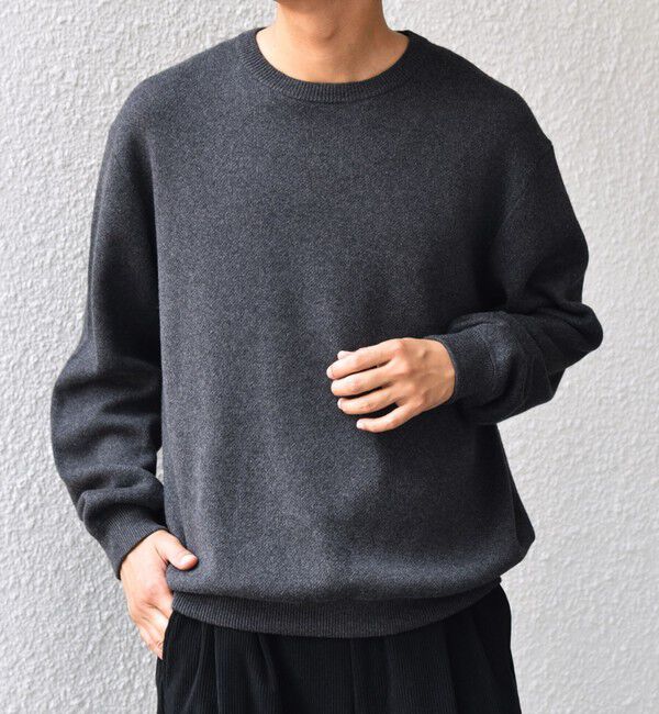 SHIPS any「SHIPS any:〈手洗い可能〉コットン カシミヤ スウェットライク ニット 25AW◇」|ニット・セーター|