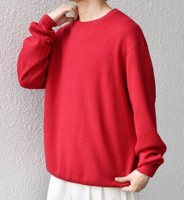 SHIPS any「SHIPS any:〈手洗い可能〉コットン カシミヤ スウェットライク ニット 25AW◇」|ニット・セーター|