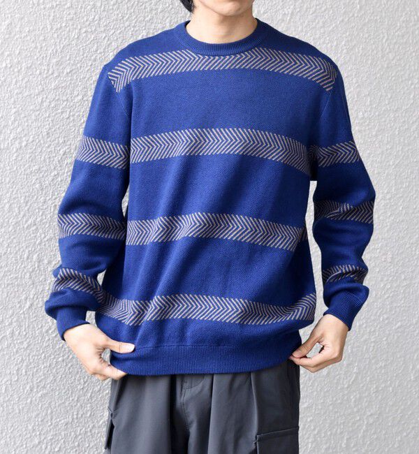 SHIPS any「SHIPS any:〈手洗い可能〉コットン カシミヤ スウェットライク ニット 25AW◇」|ニット・セーター|