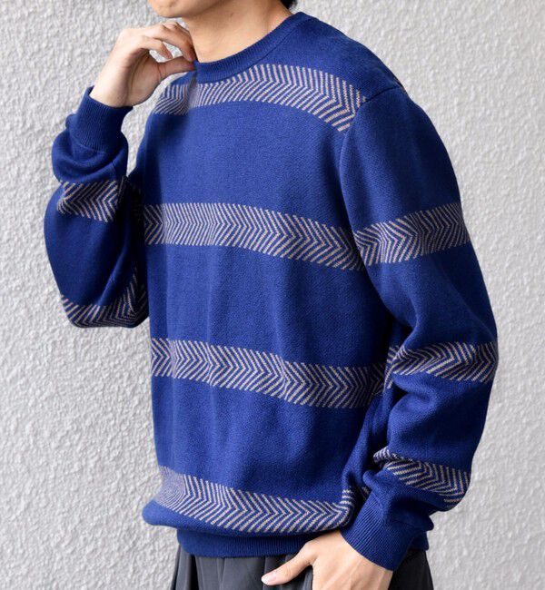 SHIPS any「SHIPS any:〈手洗い可能〉コットン カシミヤ スウェットライク ニット 25AW◇」|ニット・セーター|