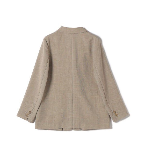 SHIPS for women「《予約》〈吸水速乾・手洗い可能〉麻調 ドンゴロス 2釦 ジャケット」|テーラードジャケット|