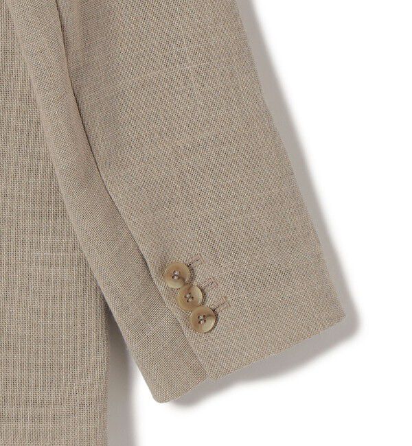 SHIPS for women「《予約》〈吸水速乾・手洗い可能〉麻調 ドンゴロス 2釦 ジャケット」|テーラードジャケット|
