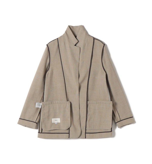 SHIPS for women「《予約》〈吸水速乾・手洗い可能〉麻調 ドンゴロス 2釦 ジャケット」|テーラードジャケット|