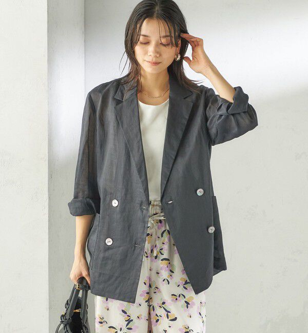 SHIPS for women「《予約》〈手洗い可能〉ラミー 4 ジャケット 26SS」|テーラードジャケット|