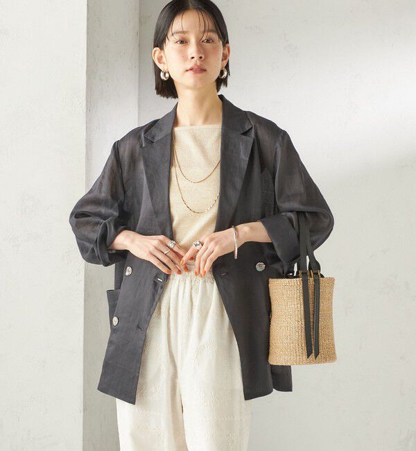 SHIPS for women「《予約》〈手洗い可能〉ラミー 4 ジャケット 26SS」|テーラードジャケット|