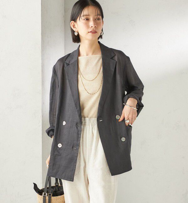 SHIPS for women「《予約》〈手洗い可能〉ラミー 4 ジャケット 26SS」|テーラードジャケット|