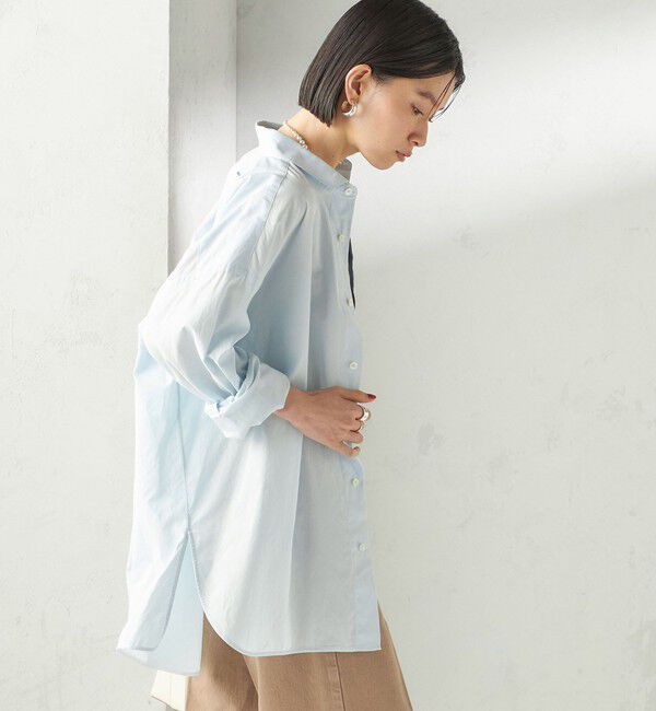 SHIPS for women「TICCA:〈手洗い可能〉スクエア ビック シャツ uni」|シャツ・ブラウス|