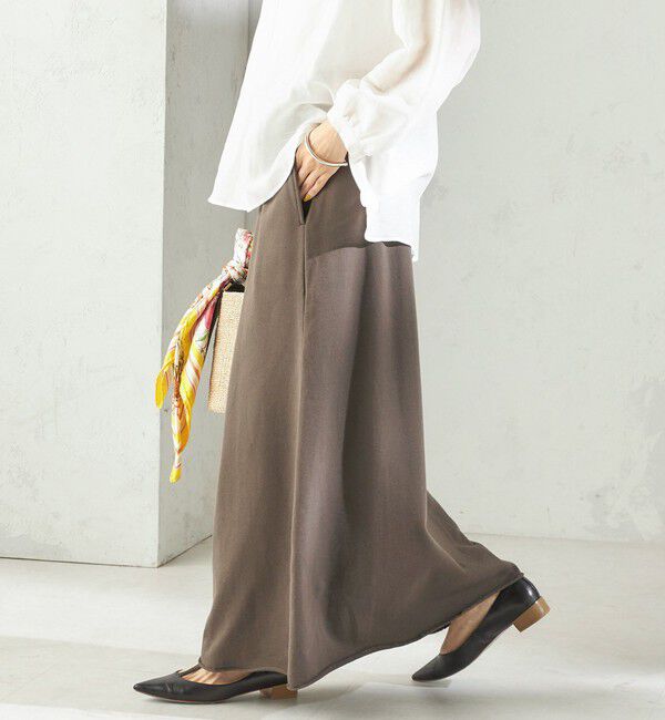 SHIPS for women「《予約》【SHIPS別注】SLOANE:〈手洗い可能〉マキシ丈 スカート」|スカート|