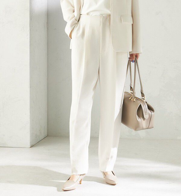 SHIPS for women「《予約》〈接触冷感 / UVカット〉Refinel テーパード パンツ（セレモニー対応可）」|その他|