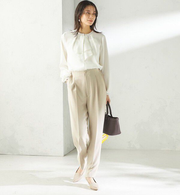 SHIPS for women「《予約》〈接触冷感 / UVカット〉Refinel テーパード パンツ（セレモニー対応可）」|その他|