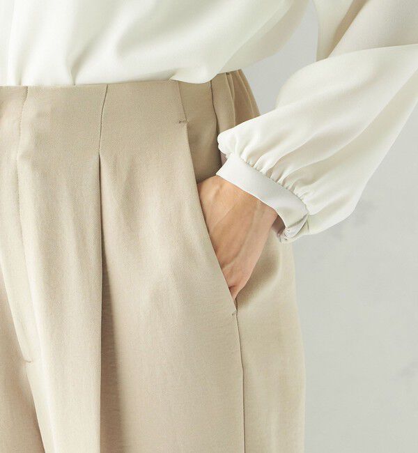 SHIPS for women「《予約》〈接触冷感 / UVカット〉Refinel テーパード パンツ（セレモニー対応可）」|その他|