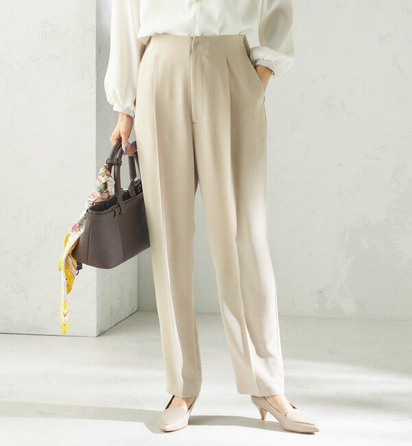 SHIPS for women「《予約》〈接触冷感 / UVカット〉Refinel テーパード パンツ（セレモニー対応可）」|その他|