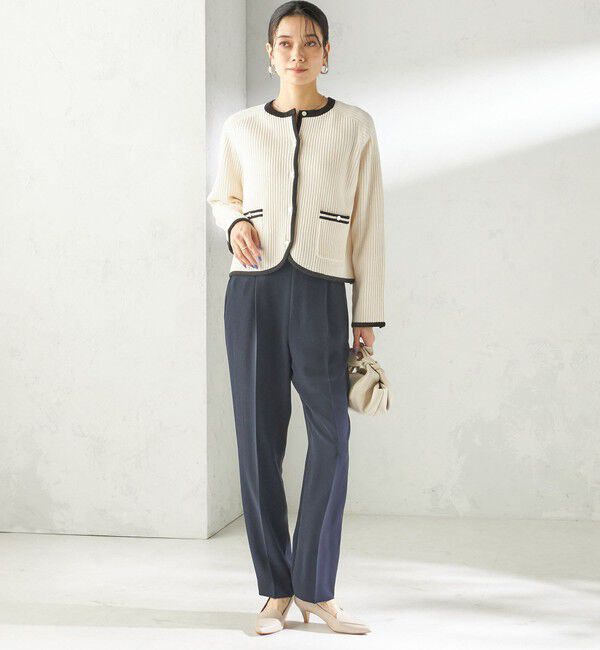 SHIPS for women「《予約》〈接触冷感 / UVカット〉Refinel テーパード パンツ（セレモニー対応可）」|その他|