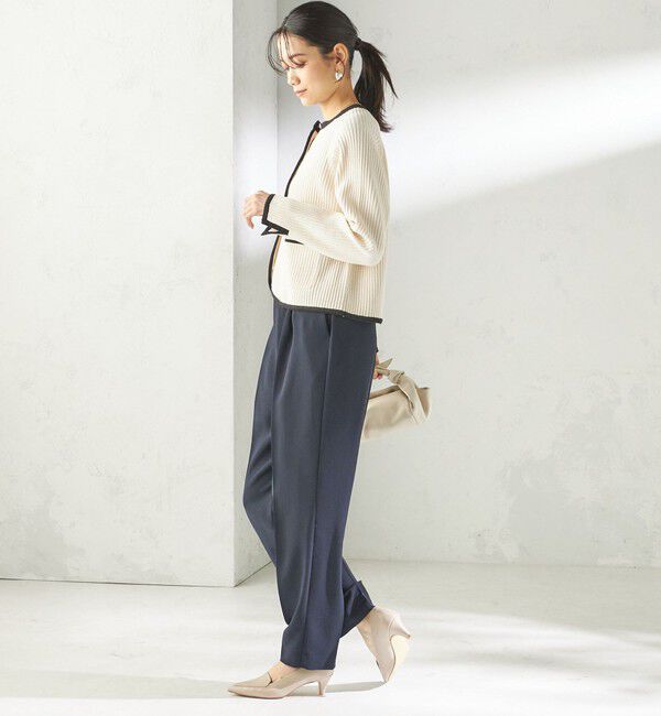 SHIPS for women「《予約》〈接触冷感 / UVカット〉Refinel テーパード パンツ（セレモニー対応可）」|その他|