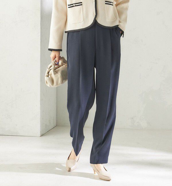 SHIPS for women「《予約》〈接触冷感 / UVカット〉Refinel テーパード パンツ（セレモニー対応可）」|その他|