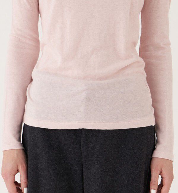 GALERIE VIE「コットンカシミヤ クルーネックプルオーバー」|Tシャツ・カットソー|