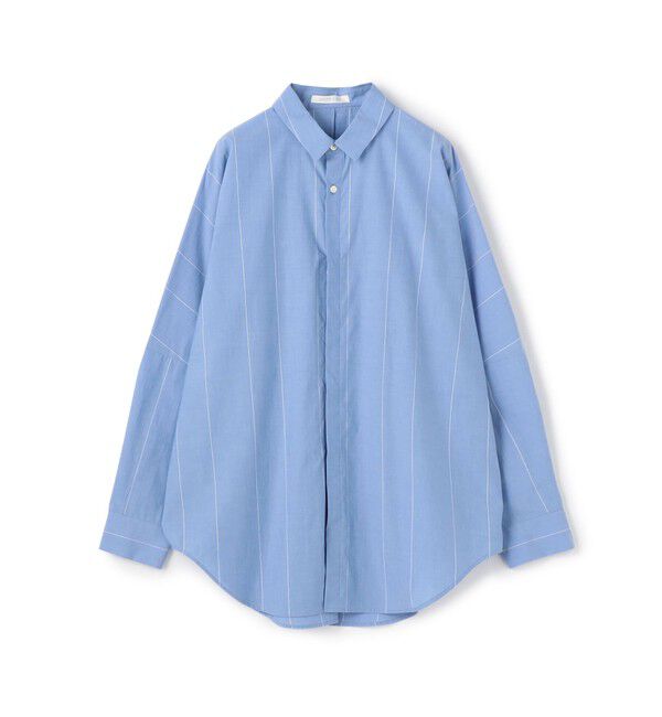 GALERIE VIE「コットンタイプライター レギュラーワイドシャツ」|シャツ・ブラウス|62 ライトブルー系