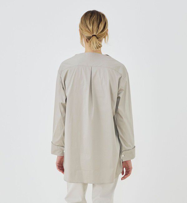 GALERIE VIE「ストレッチタイプライター ブザムロングブラウス」|シャツ・ブラウス|