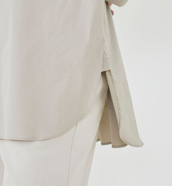 GALERIE VIE「ストレッチタイプライター ブザムロングブラウス」|シャツ・ブラウス|