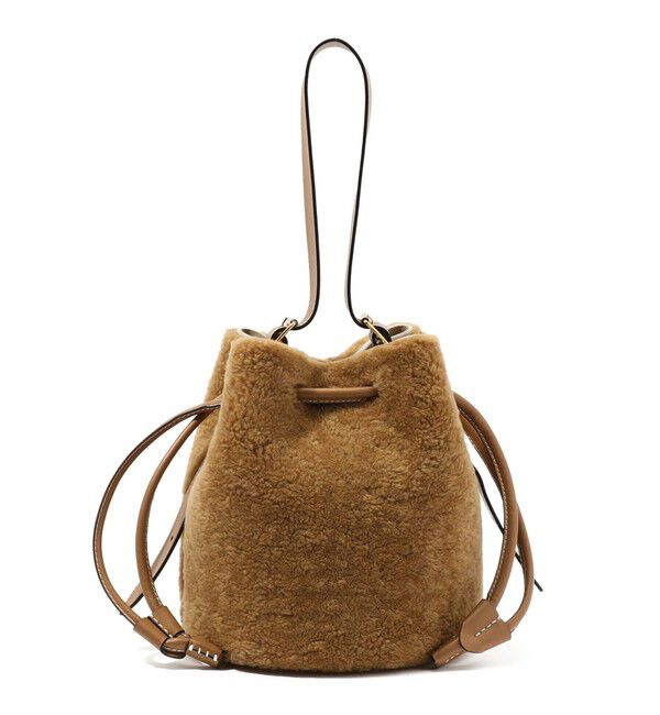 TOMORROWLAND GOODS「ZANCHETTI BU SM ボアバッグ」|ショルダー・メッセンジャー|44 キャメルブラウン