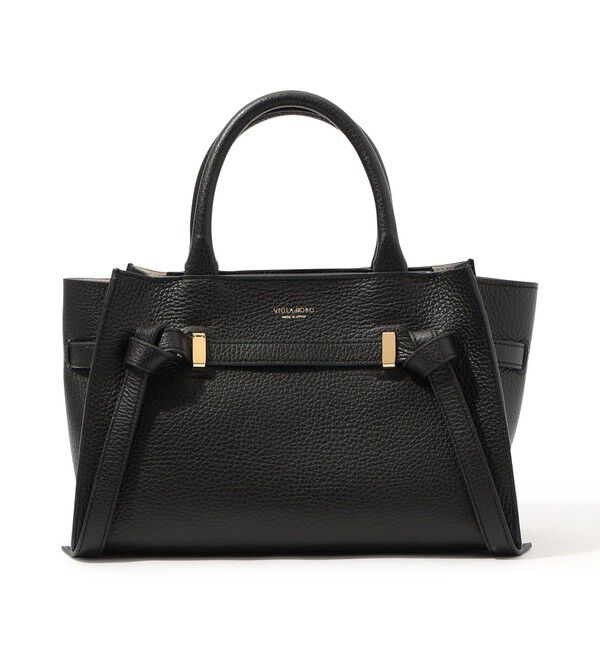 TOMORROWLAND GOODS「VIOLAd'ORO イタリアンWフェイスレザーミニトートバッグ」|トートバッグ|19 ブラック