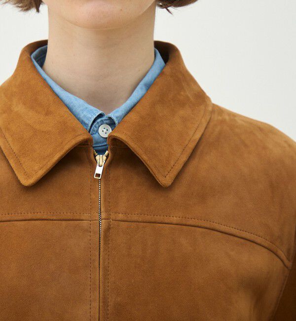 MACPHEE「シープスエード ジップアップブルゾン」|ブルゾン・スタジャン|