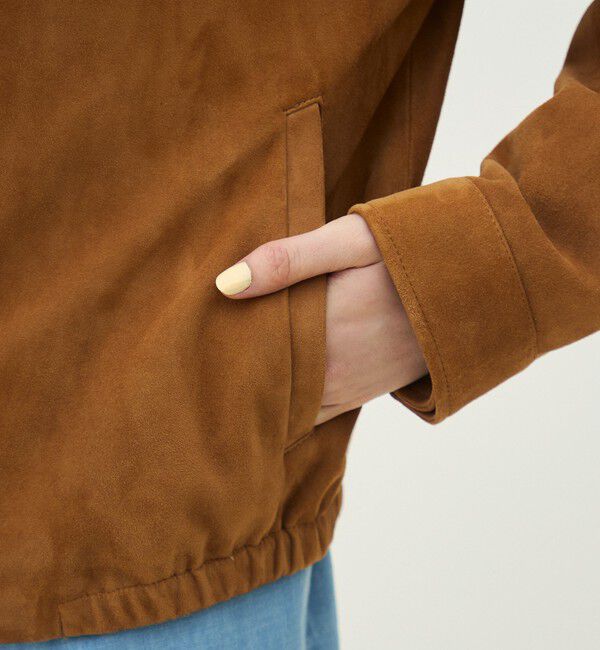 MACPHEE「シープスエード ジップアップブルゾン」|ブルゾン・スタジャン|