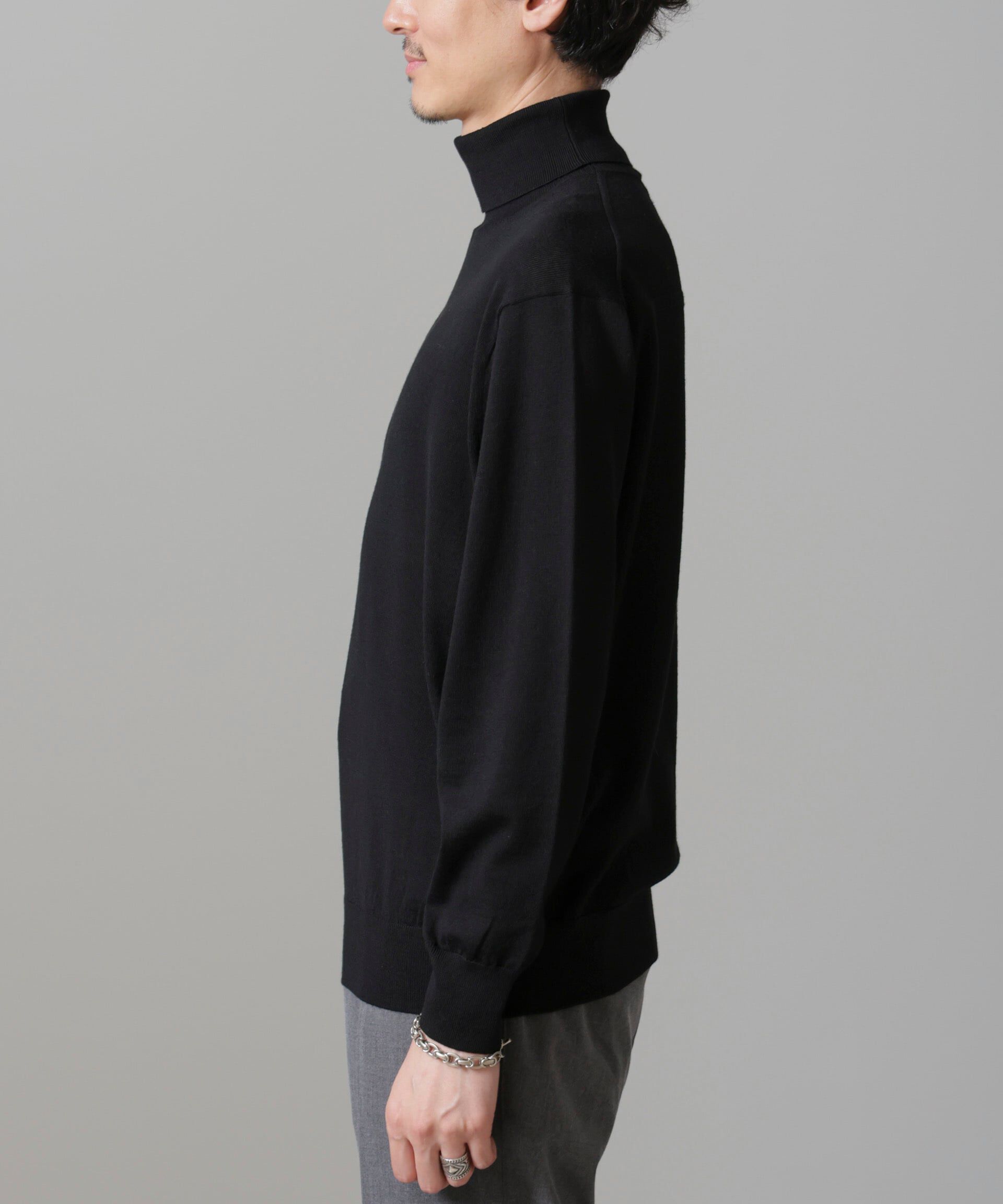 nano･universe「「毛玉レスニット」 ファインゲージタートルネック」|ニット・セーター|