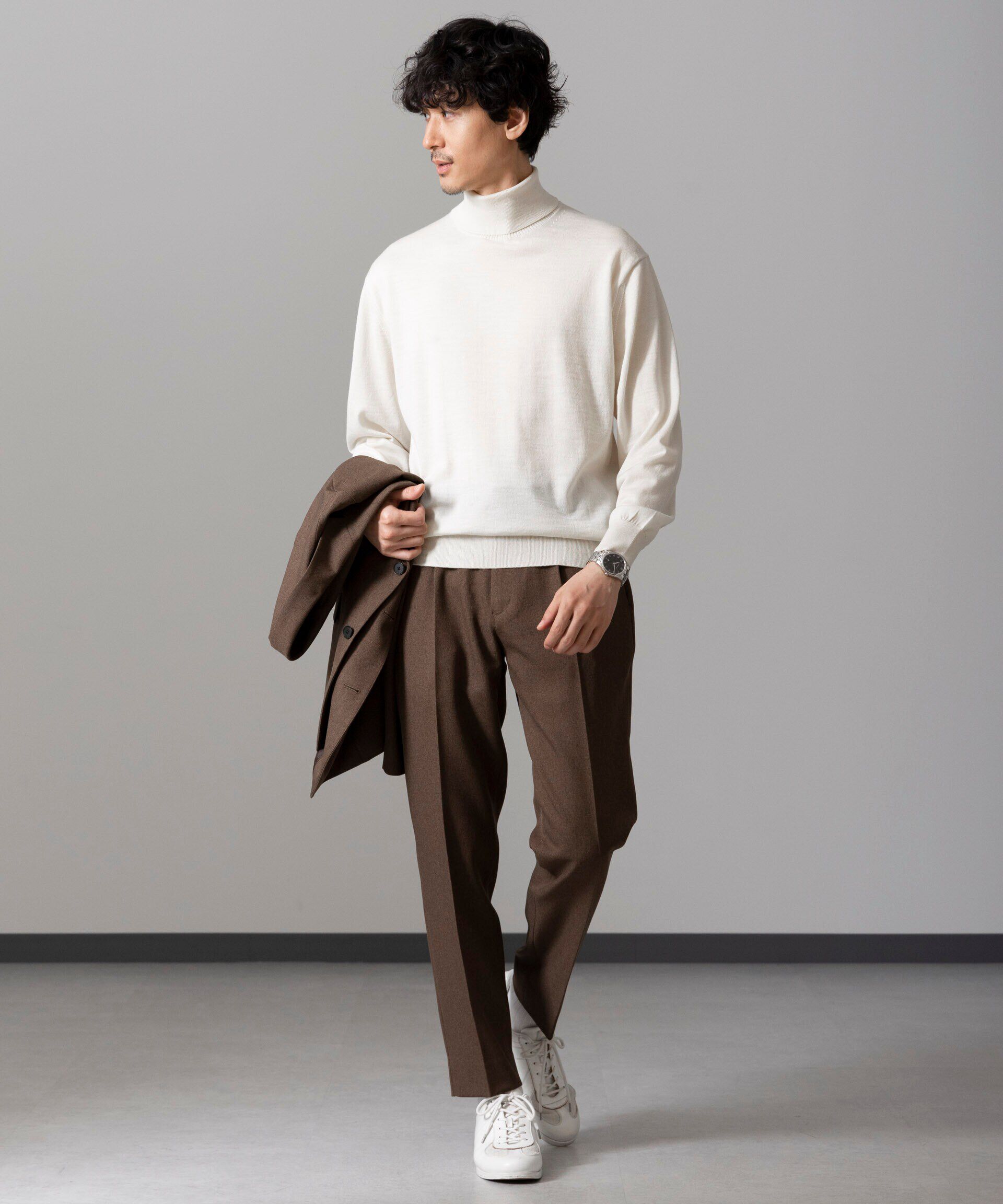 nano･universe「「毛玉レスニット」 ファインゲージタートルネック」|ニット・セーター|