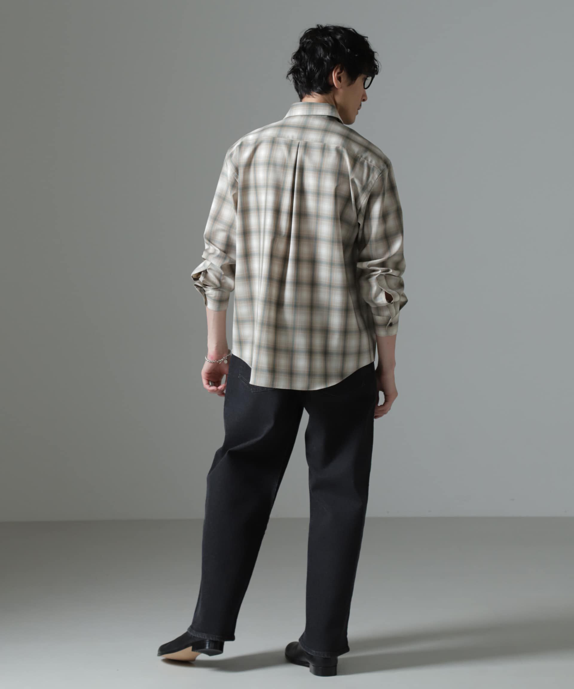 nano･universe「ウールブレンドウォッシャブルセミワイドカラーシャツ」|シャツ・ブラウス|