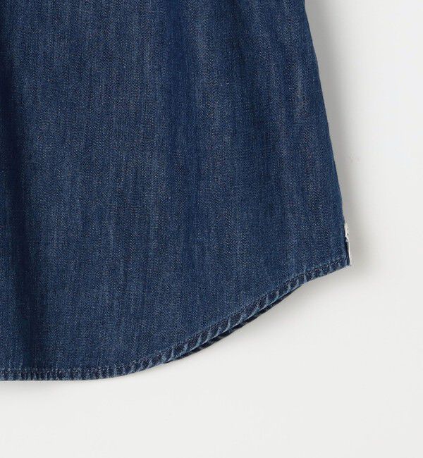 Rie Miller「【RM denim】ラッフルスリーブデニムブラウス」|シャツ・ブラウス|