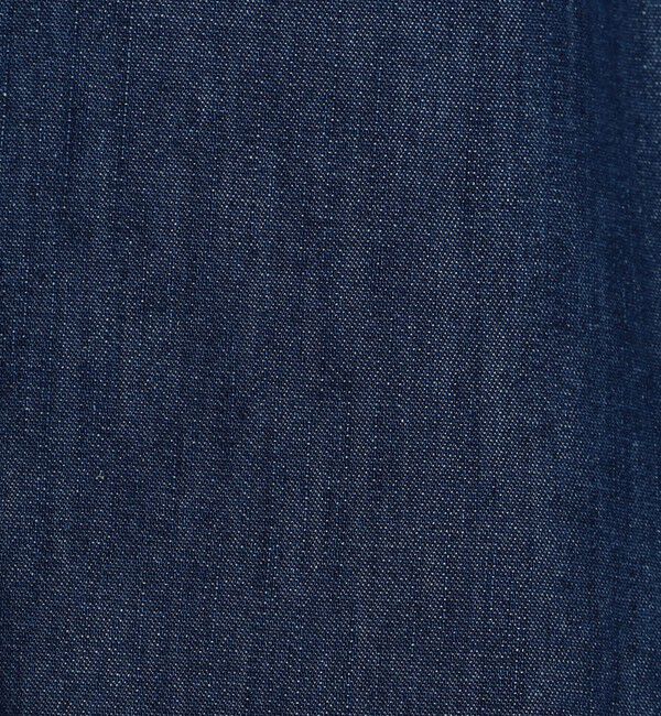 Rie Miller「【RM denim】ラッフルスリーブデニムブラウス」|シャツ・ブラウス|