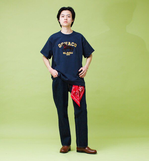 GLOSTER「【GEVACO/ゲバコ】フロントプリント刺繍Tシャツ」|Tシャツ・カットソー|