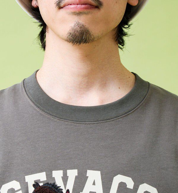 GLOSTER「【GEVACO/ゲバコ】フロントプリント刺繍Tシャツ」|Tシャツ・カットソー|