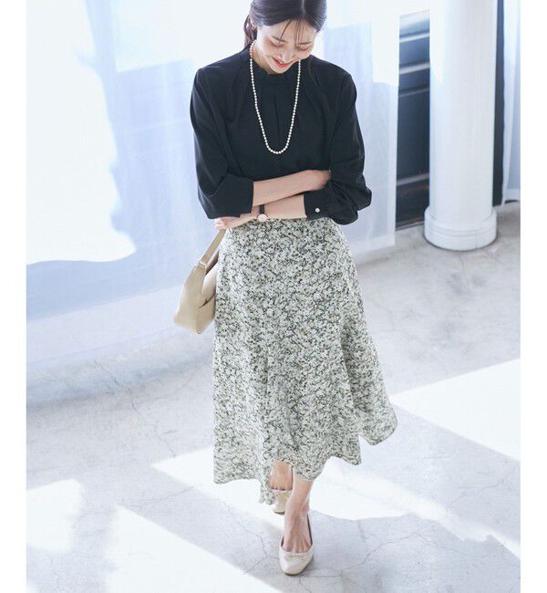 Rope&rsquo;Picnic「【emur/エミュール】マーガレット柄ナロースカート」|スカート|