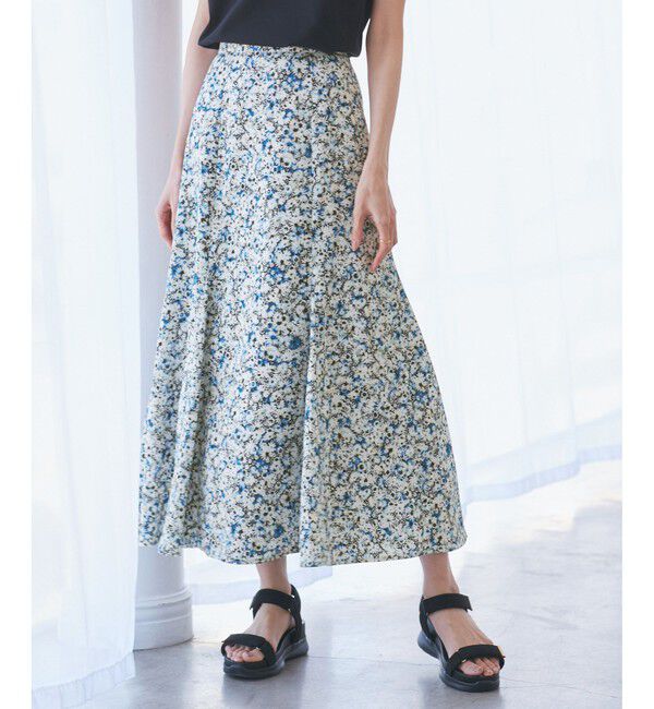 Rope&rsquo;Picnic「【emur/エミュール】マーガレット柄ナロースカート」|スカート|