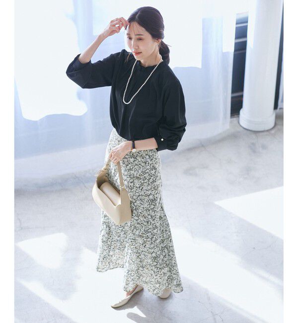 Rope&rsquo;Picnic「【emur/エミュール】マーガレット柄ナロースカート」|スカート|