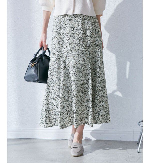 Rope&rsquo;Picnic「【emur/エミュール】マーガレット柄ナロースカート」|スカート|