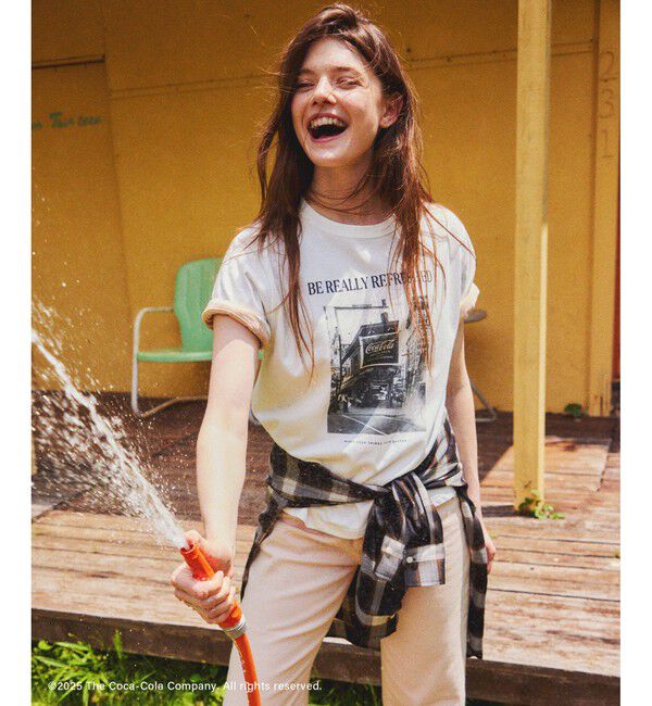 Rope&rsquo;Picnic「【Coca-Cola】【汗染み加工】アソートグラフィックTシャツ」|Tシャツ・カットソー|
