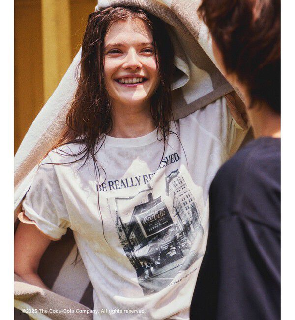 Rope&rsquo;Picnic「【Coca-Cola】【汗染み加工】アソートグラフィックTシャツ」|Tシャツ・カットソー|ホワイト系(12)