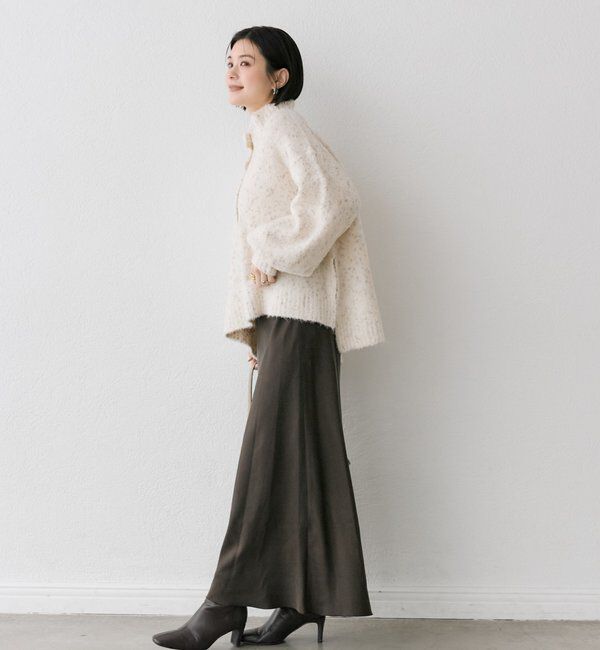  「【上品な揺れ感】キュプラ混バイアススカート」|スカート|