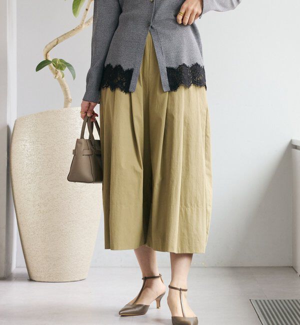  「【遊び心たっぷり】タックワイドキュロット」|キュロット|