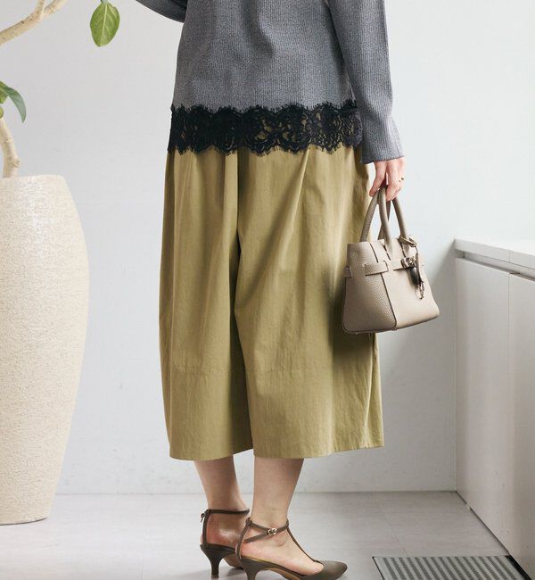  「【遊び心たっぷり】タックワイドキュロット」|キュロット|