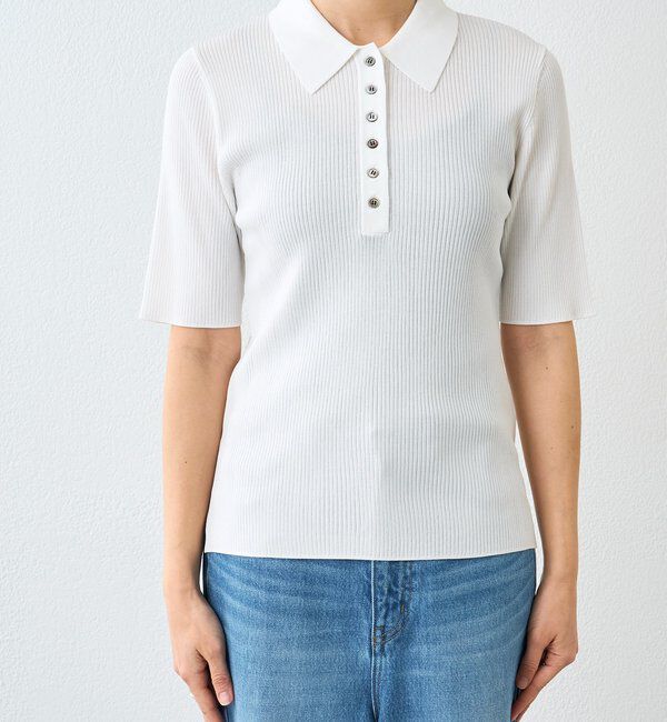  「予約【オンオフ使える】クールフィールポロニット」|ニット・セーター|