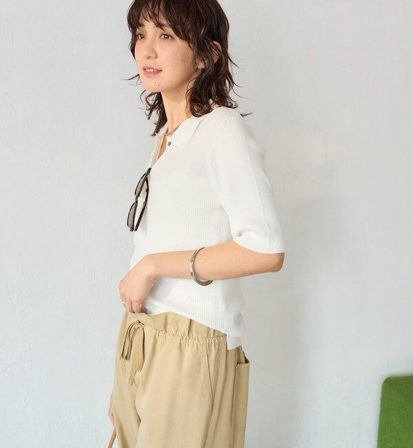  「予約【オンオフ使える】クールフィールポロニット」|ニット・セーター|