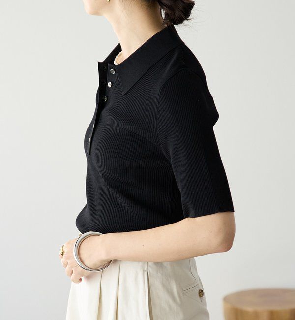  「予約【オンオフ使える】クールフィールポロニット」|ニット・セーター|