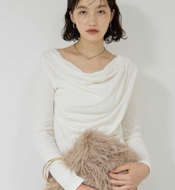  「【2WAY】オフショルカットソー」|Tシャツ・カットソー|ホワイト