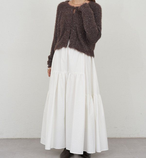  「ラメシャギーニットカーデ」|カーディガン|